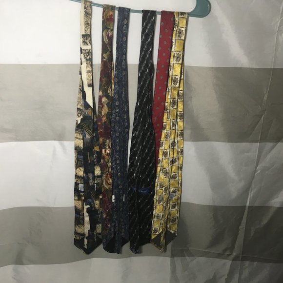 Bundle set lot of 6 Neck ties: Givenchy Monsieur - Picture 4 of 7